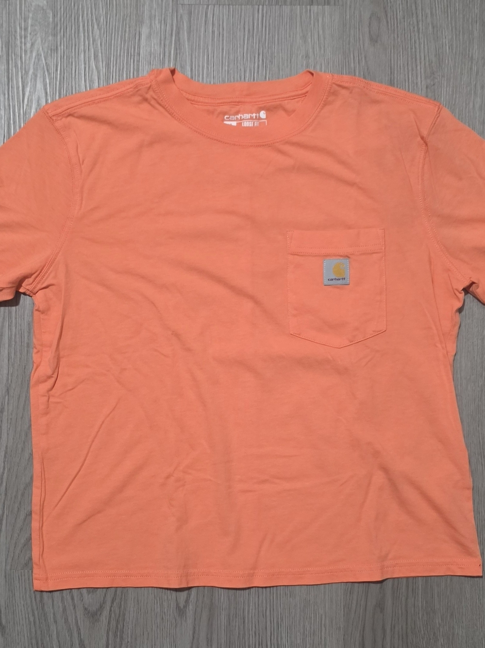 Carhartt Women's Short Sleeve Pocket T-Shirt - Coral Orange